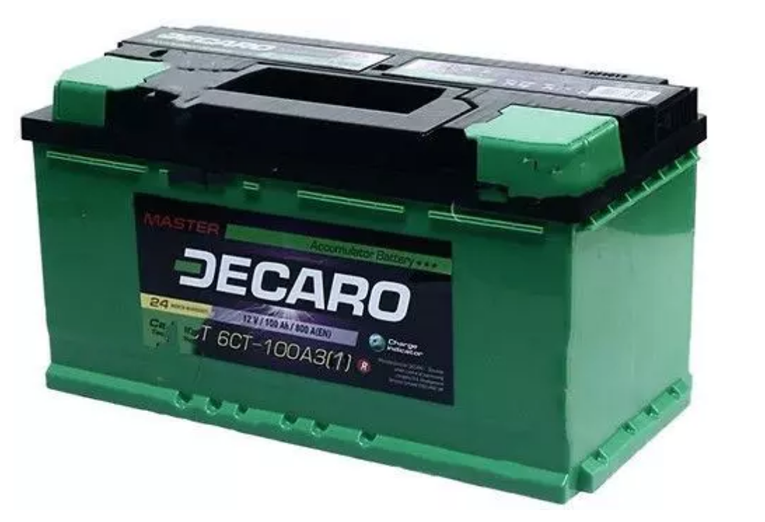 Акумулятор 100Ah-12v DECARO PROFI (353х175х190), R,EN850